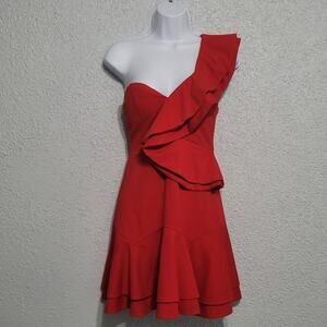 Morning Mist Womens Dress Size 8‎ Cocktail Occasion Event Prom Ruffle Rockabilly